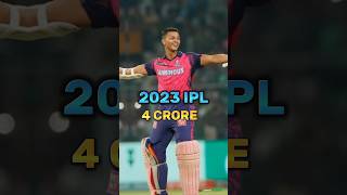 YASHASVI JAISWAL IPL SALARY 💓 #ipl #shortvideo #yashasvijaiswal #viral #shorts #trending #iplsalary