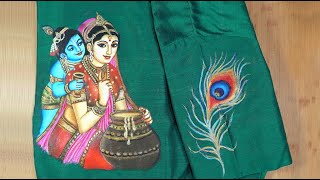 How to do figure painting Tutorial for beginners l Beautiful Yashoda Krishna full painting l Part 2