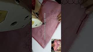 Neck design with embroidered patche #shorts #viralvideo  #diy