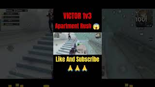 Victor 1v3 in Apartment Rush Gameplay #bgmi #bgmishorts #bgmirushgameplay #bgmivideos #VictorXD