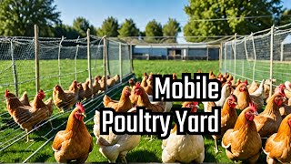 Mobile Poultry Yard Electro Netting on Skids