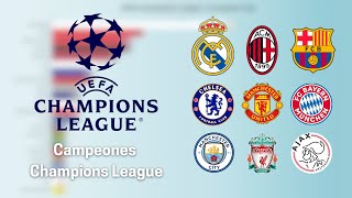 CHAMPIONS LEAGUE: ESTOS SON TODOS LOS CAMPEONES (1956-2023)⚽🏆😗