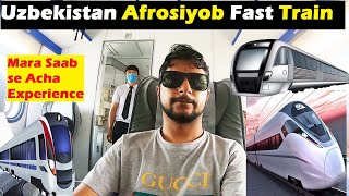 Samarkand to Tashkent Traveling in Train with Uzbekistan's Afrosiyob Fast Train