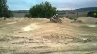 4th gear tapped motocross jump crash- mxFolga