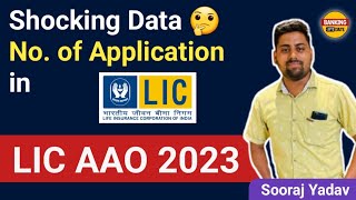 Shocking Data 🤔 No. of Application in LIC AAO 2023 | explained by Sooraj Yadav