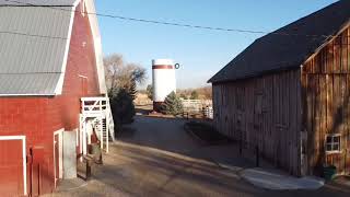 Flyover and in Beautiful barns