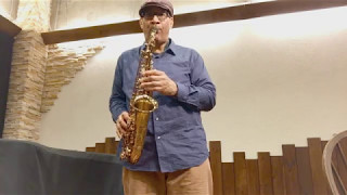 Ishimori Woodstone Alto Saxophone-Play test-Live at Ishimori Sax Shop, Tokyo Japan