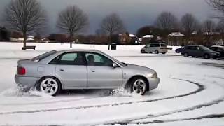 Audi A4 - B5 - 1.9 TDi QUATTRO - drifting in the snow!