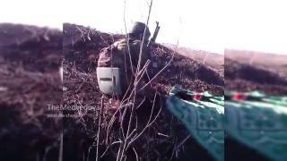 Ополченцы ДНР ведут бой с силами АТО   Ukraine Militias combat with Ukrainian army