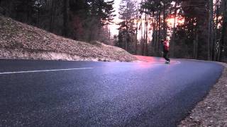 Frozen Freeride, French Alps Longboarding