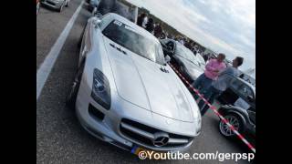 Mercedes-benz SLS AMG exhaust sound - Accelerate, revv and flyby