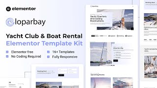 How to Create a Yacht Club & Boat Rental Website Using Elementor FREE