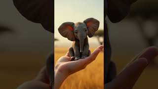 A little elephant 🐘✨😱#elephant #animalfusion #ai #fyp #viralvideo