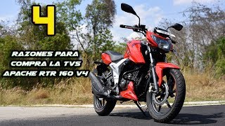 4 RAZONES PARA LA TVS APACHE RTR 160 V4