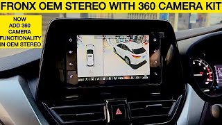 Fronx oem stereo with 360 degree camera installation  #caraccessories #discoverunder10k #sahibacar