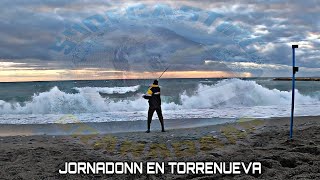 EXITOSO(TEMPORAL EN TORRENUEVA, GRANADA) APROVECHANDO EL PONIENTE FUERTE. SURFCASTING GRANADA