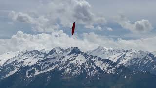 Hangflug, wipe bei schwachen Bedingungen am Wildkogel