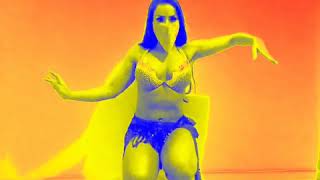 Giselle belly dancer - Snake moves and floor work.