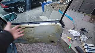 1995 Mercedes S600 coupe repair log. Passenger side door.