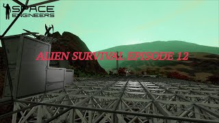 Building A Airborne Sled (Getting VERY frustrated) - Space Engineers Alien Survival - Episode 11