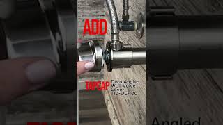 TapCap Angled Wall Valve Cover. Install in Minutes  #diyututorial  #homeimprovement  #renovations