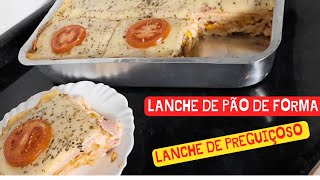 LANCHE DE FORNO PRÁTICO E DELICIOSO   -lanche de forno com pão de forma cremoso