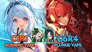 C1R1 BURNING VAPORIZE Mualani x C6R4 PLUNGE VAPORIZE Diluc | v4.9 Abyss Floor 12