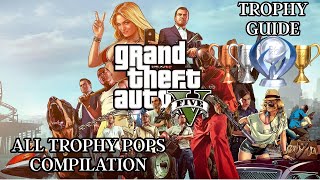 🏆 Grand Theft Auto V (PS5): "TROPHY POP COMPILATION" – 100% PLATINUM Roadmap 🏆