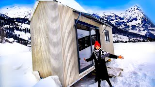 My Ultra-Modern Minimalist Tiny Home in the Swiss Alps!