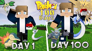 I SPENT 100 DAYS IN MINECRAFT PIXELMON! (Pokemon In Minecraft)