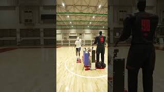 Unbelievable Precision! Robots Nailing Every Shot in Epic Basketball Showdown!  #shorts