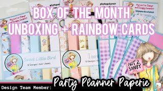 #N2SFebruary24 @Not2ShabbyShop Box of the Month - Unboxing Video + Rainbow Cards!