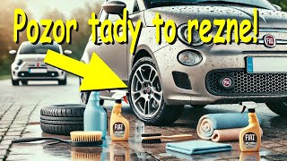 Čištění podběhů FIAT 500, rizikové místo pro korozi. Wheel arch cleaning, a risk area for corrosion