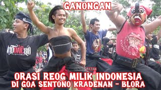 Ganongan Orasi Reog Ponorogo Milik Indonesia di Goa Sentono Kradenan Blora