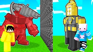 MUTANT CLOCK MAN VS TİTAN DRİLL MAN! | Minecraft