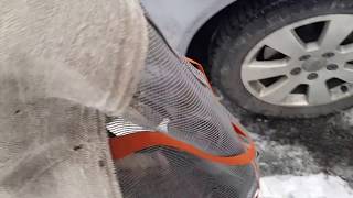 Surprise! - AutoSock socks after 50km of driving on motorway