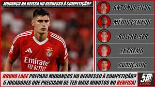 🦅 Benfica 2024-25 ● Os cinco jogadores que Bruno Lage precisa de dar mais minutos no Benfica! 🦅