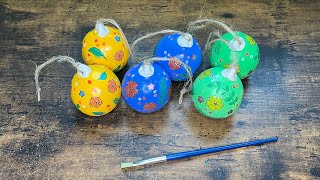 Paint With Me - Flowery Christmas Baubles Timelapse