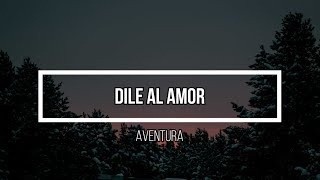 ❤️‍🩹 Dile Al Amor ❤️‍🩹 // Letra // Aventura