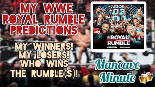 2023 WWE Royal Rumble Predictions! Mancave Minute 🍻