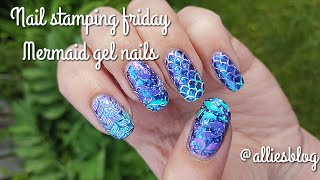 Nail stamping friday | mermaid stamping nails | Bundle monster| Beauty big bang