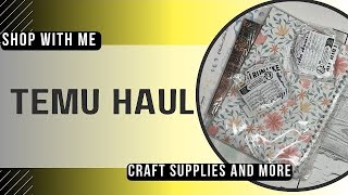 Temu Craft Haul:  sticker paper, sticker album and more