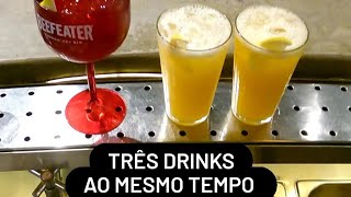 como fazer três drinks ao mesmo tempo com perfeição #bar #bartender #drink #