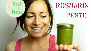 Rosmarinpesto rohvegan mit Oregano