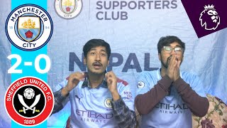 MAN CITY 2-0 SHEFFIELD UNITED REACTION | RODRI GOAL | ALVAREZ GOAL REACTION | SAM JR REACTION