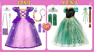 Lisa or Lena outfit collection 💜💓 #lisaorlenafashion #lisandlena #lisa #lena