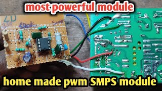 homemade SMPS pwm module // with 3843ic