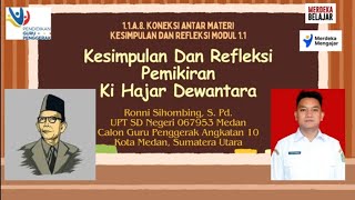 Tugas 1.1.a.8  Koneksi Antar Materi Kesimpulan Dan Refleksi Modul 1.1