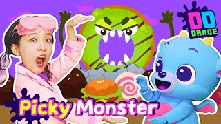 NO! NO! 😤 Picky Monster's in the LAB! 🍩| DD Dance | Picky Eater Kids | Healthy Habits | Dragon Dee