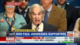 Maine GOP Caucus - Ron Paul Speech 02/11/2012